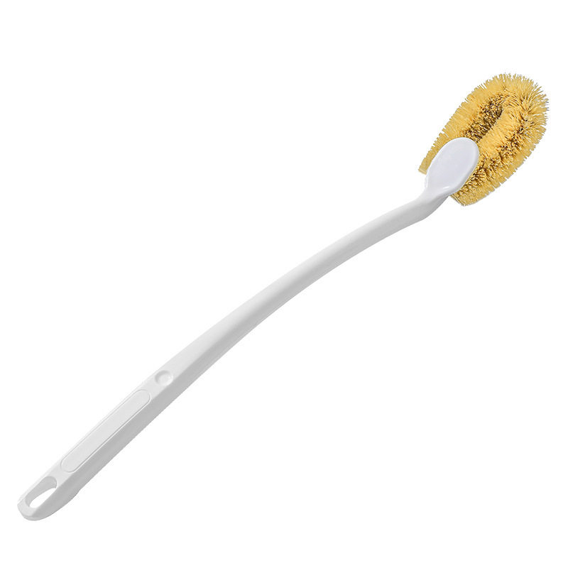 Long Handle Palm Toilet Brush Hard Hair Toilet Brush Toilet No Dead Angle Strong Cleaning Brush with Hook
