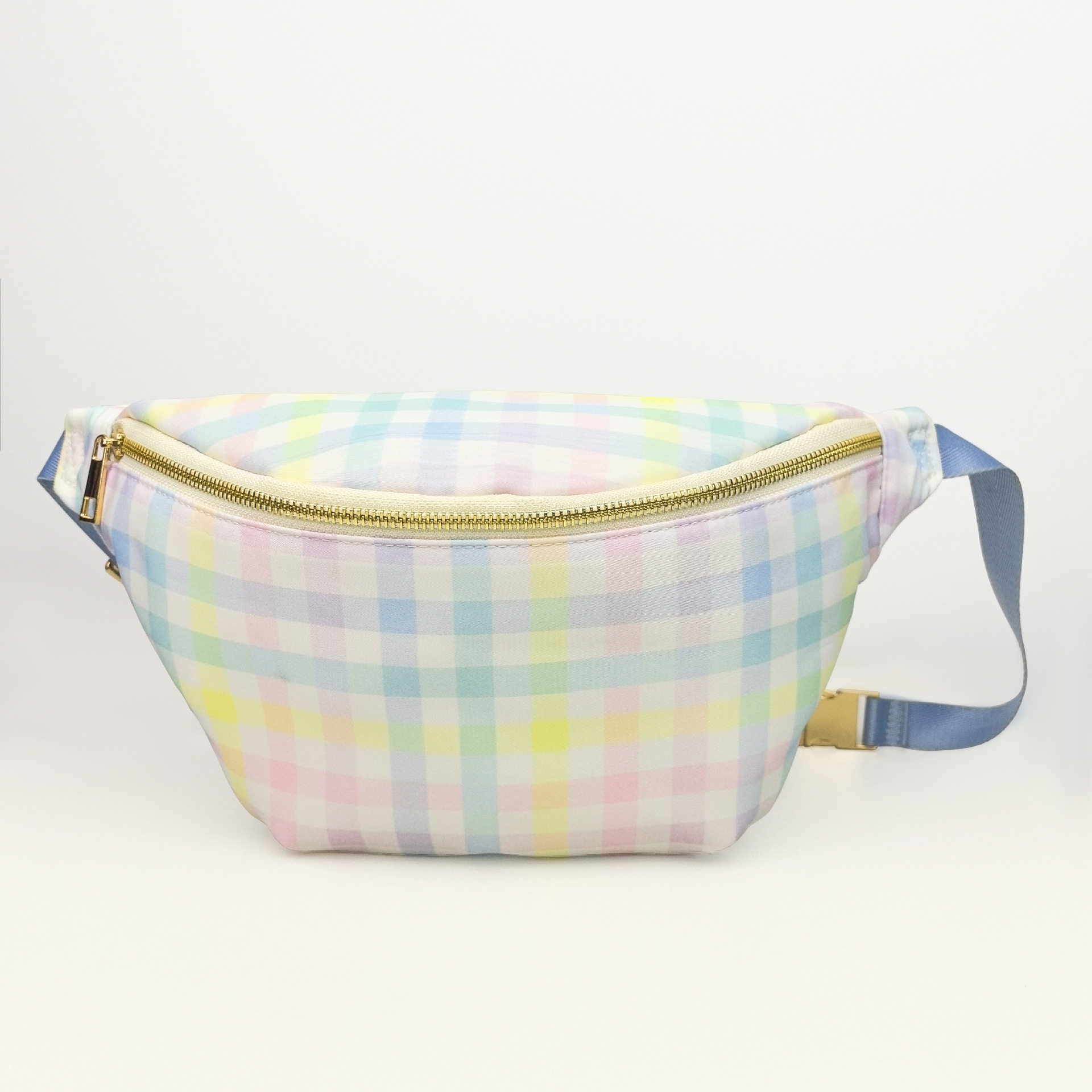 厂家直销尼龙防水腰包户外活动收纳包运动斜挎包马卡龙色跑步腰包