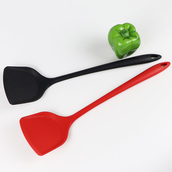 Long handle silicone spatula all-in-one 39cm stir-fry spatula large cooking spatula food grade silicone kitchenware