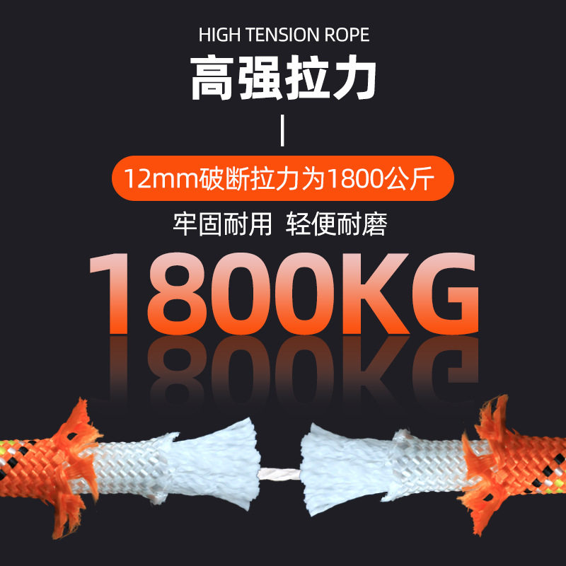 Climbing Rope, Outdoor Climbing Rope, Wear-Resistant Rope, Nylon Rope, Static Rope, Rescue Fire Escape Life-Saving Rope