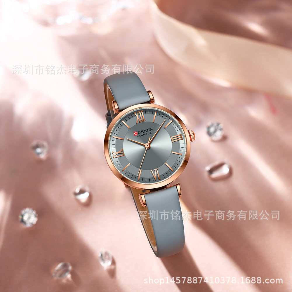 CURREN Karin 9079 Women's Small Dial Belt Watch Fashion Casual Women's Waterproof Quartz Watch Women's Watch