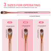 3Pcs/Set Crystal Pen Set DIY Pink Wooden Rod Crystal Brush Nail Art Pen Special Nail Art Set Pen Nail Art Tools