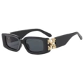 Black gold frame black and gray film