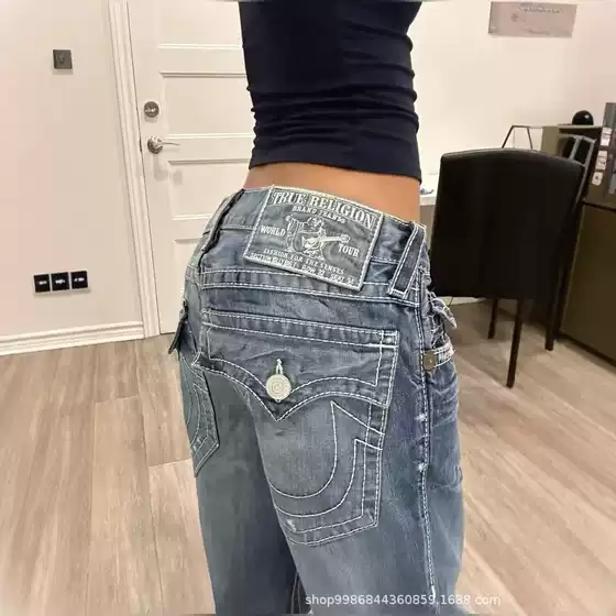 New Youth Trend Hip-Hop Street Jeans All-Match Daily Trend Korean Fashion Straight Leg Pants Long Pants