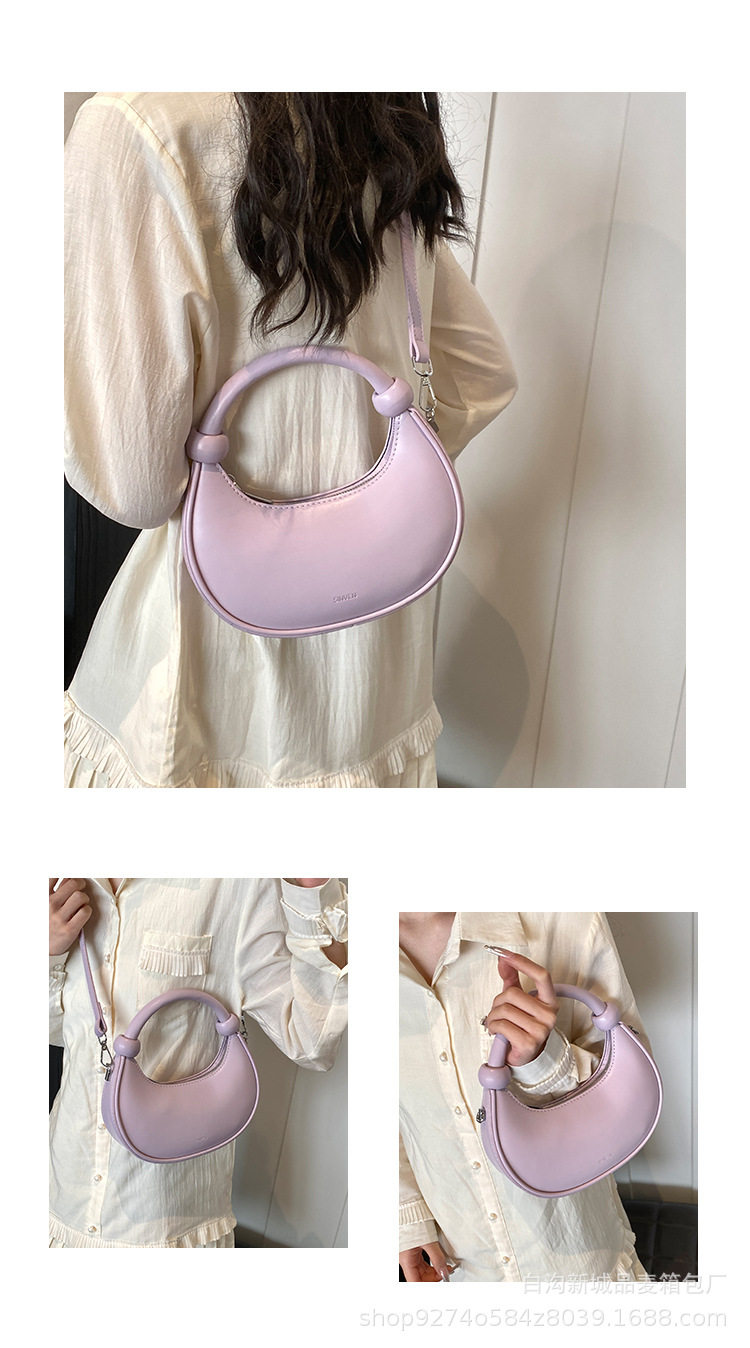 French Niche Elegant Handheld Small Bag Women's Bag New Trendy Fashion Shoulder Bag Foreign Style Crossbody Dumpling Bag 5 O1CN01U4iNs12HKyDRDis1W !!2215913929133 0 cib
