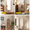 Perforated Board Dressing Mirror, Rotating Full-Length Mirror, Removable Floor-To-Ceiling Mirror, Home Clothes Rack, Integrated Mirror, Fitting Mirror