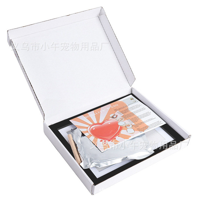 Pet paw print photo frame dog cat footprints commemorative inkpad table photo frame baby hand and foot print photo frame wholesale