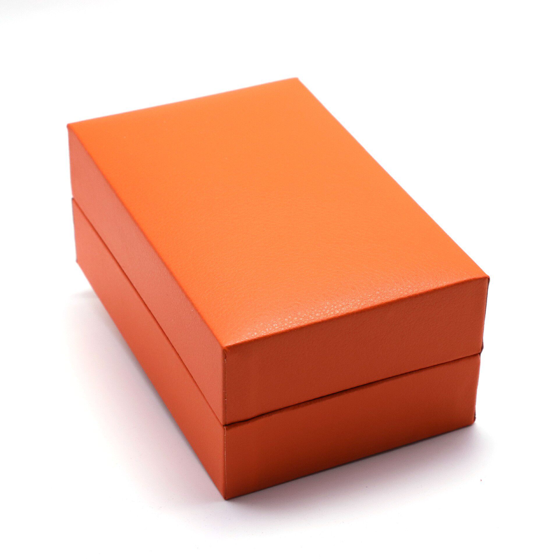 Couple's high-end orange flip Watch Gift Box brand same leather jewelry suit packing box wholesale