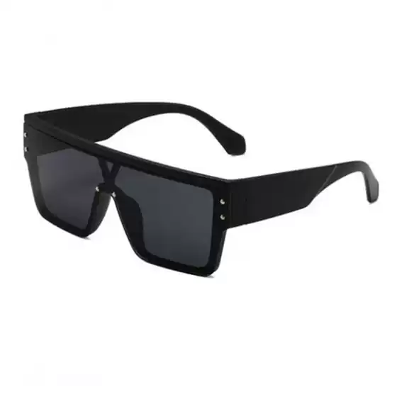 2025 New European and American One-Piece Fashionable Personalized Sunglasses Women's Lenses White Mercury Printed Trendyy Sunglasses Cross-Border