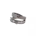 Double layer belt buckle ring (gun black)