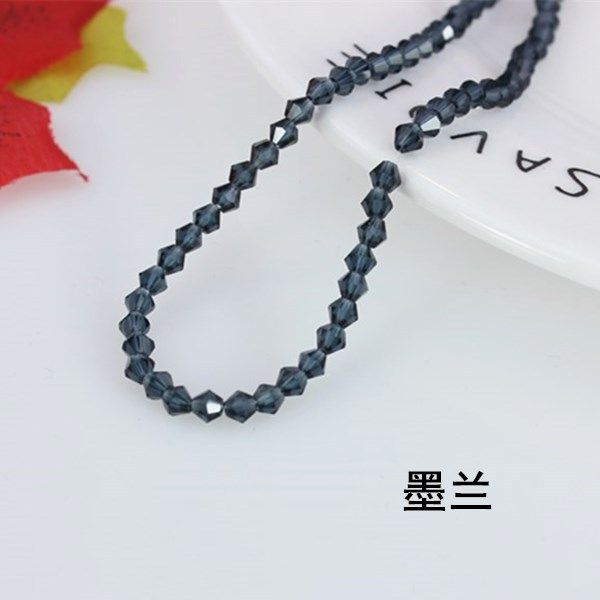 3/4/6mm水晶菱形珠子尖珠散珠两头尖diy手工发饰材料饰品配件批发