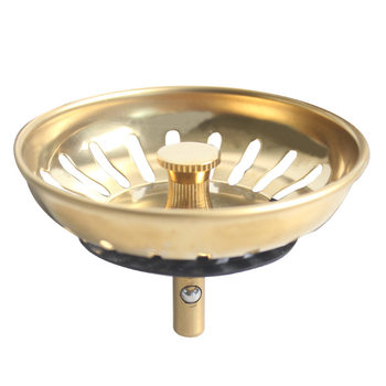 Tianli Kitchen Sink Water Drain Plug Vegetable Basin Golden Lid Pool 83 Accessories Filter Water Sealing QS491
