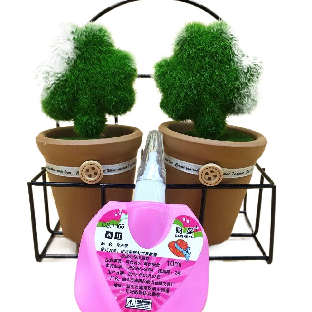 New Popular Cartoon Rubber Head Environmentally Friendly PP Boxed Correction Fluid Learning Stationery 2 Yuan Store Stationery Store Factory Price Direct Sales