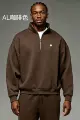 Coffee half zip