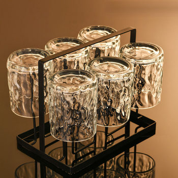 Japanese-Style Glacier Glass Whiskey Glass Beer Glass Home High-Value Light Luxury Glass Cup Liquor Glass Drinking Glass