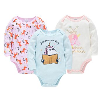 Newborn Clothes 3 Piece Amazon Long Sleeve European and American Baby Wrap Fart Clothes Boy 0-2 Year Old Baby Pajamas Cross Border