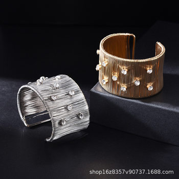 European and American Retro High-Quality Winding Bracelets Cross-Border Foreign Trade Exaggerated Metal Bracelets Personalized Women's Hand Jewelry Wholesale