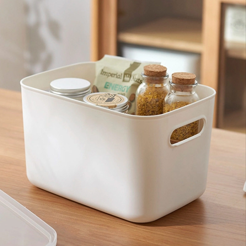 Free Shipping Sundries Storage Box Cosmetic Storage Box Dormitory Desktop Snack Storage Basket Household Kitchen Bathroom Storage