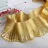 In stock 9.5 Metal organza gradient pleated three-dimensional clothing skirt accessories lotus leaf lace