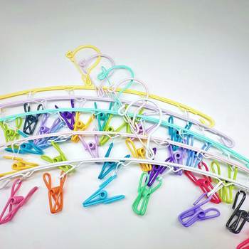 6 Clamp Drying Rack Indoor Household Drying Rack Balcony Drying Rack Socks Rack Multi-head Drying Rack Socks Drying Rack