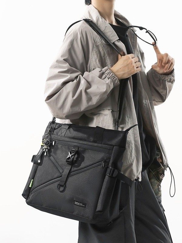 2025 New Style Tooling Men's Portable Briefcase Waterproof Large Capacity Handbag Men's Functional Bag Crossbody Bag