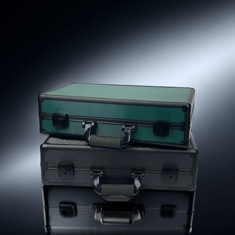 Aluminum Alloy Watch Jewelry Storage Box 48-Bit Sealed Double-Open Labor Green Packaging New Gift Box Metal