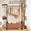 Household Hanger Floor Coat Rack Living Room Movable Clothes Rack Room Balcony Vertical Clothes Rack Drying Rack