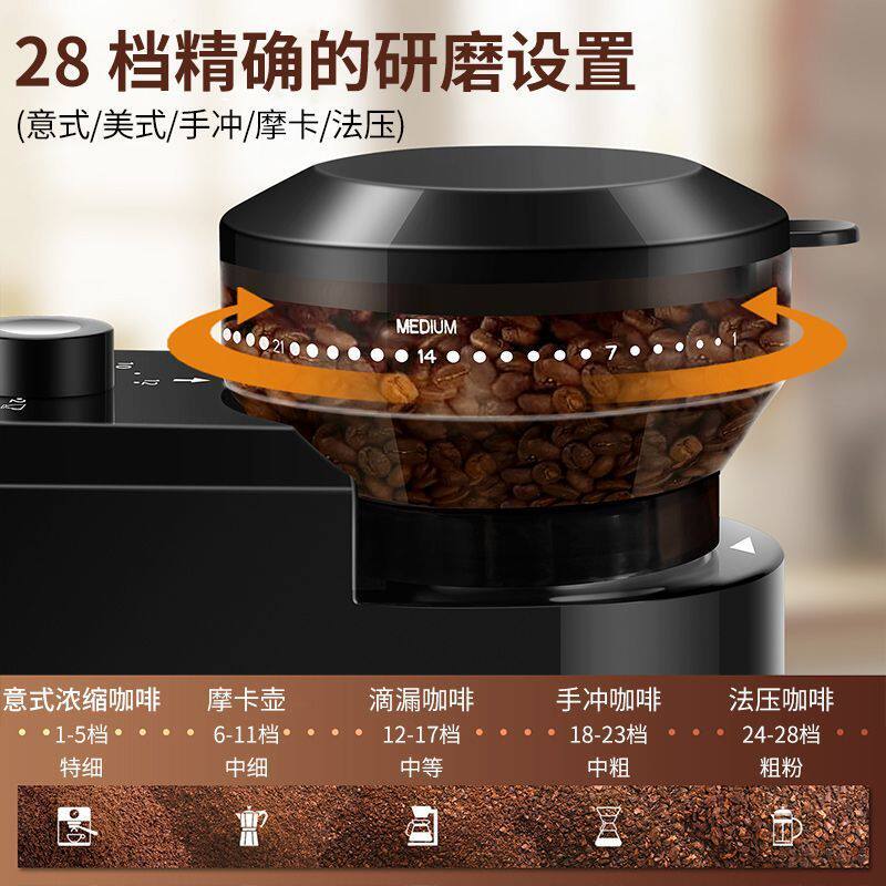 Coffee grinder Italian-American coffee grinder household small fully automatic electric brand new direct sales source factory free shipping