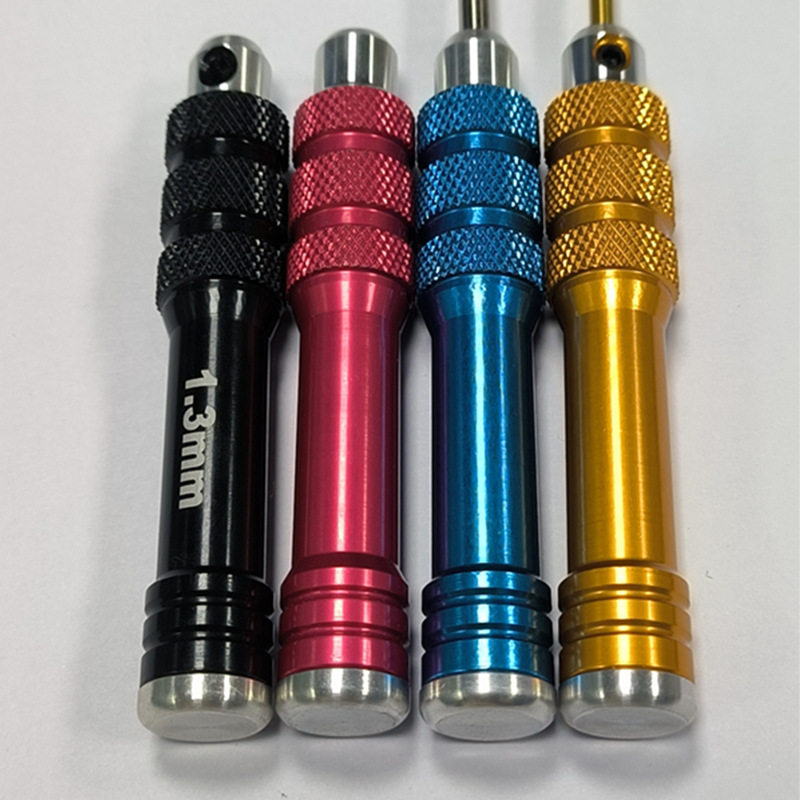 模型螺丝刀单支装白钢镀钛0.9mm手表拆卸手动航模六角螺丝刀工具