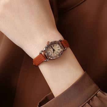 New Retro Watch for Women, Waterproof, Simple Small Dial, Junior High School Student Belt Style, Women's Exquisite and Compact Watch