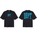 629 black printed blue