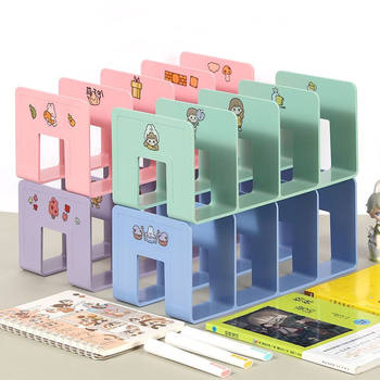Book Stand Desktop Book Storage Student Desk Book Holder Desk Bookshelf Divider Storage Rack Book Divider New Model