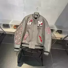 Spring and Autumn American Retro Embroidered Racing Suit Men's and Women's vintage Trendy Brand Jacket New Style Handsome Motorcycle Jacket Top