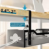Amazon in stock Punch-free Office Iron Table Storage Hanging Basket Office Adjustable Table Rack