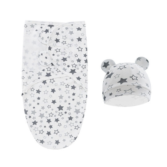 Foreign trade Europe and the United States newborn swaddling towel baby hug quilt delivery room wrapped baby kick quilt baby sleeping bag hat