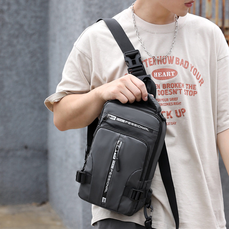 New Men's Chest Bag Trend Multifunctional Backpack Men's Casual Messenger Bag Portable Men's Shoulder Backpack