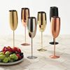 Entry Luxury Metal Goblet 304 Stainless Steel Material Champagne Glass Bar Party Bubble Wine Glass Wine suit