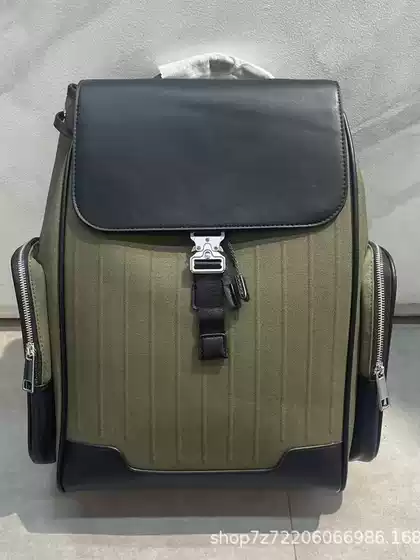 Backpack Genuine Leather Texture Splicing Commuting Large Capacity Travel Business Casual Men's and Women's Bag Computer Bag Business School Bag
