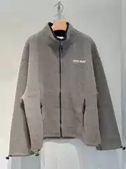 Nanyou High-Quality Original Miu Miaojia Jacket Autumn and Winter New Miu Logo Stand-Up Collar Polar Fleece Loose Jacket for Men and Women