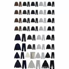 Cross-Border Foreign Trade 26 Autumn and Winter Aro Correct Version Full-Zip Half-Zip Straight-Leg Pants Jogger Pants Crewneck Hooded Sweatshirt
