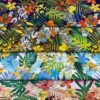 Cotton printed cloth Hainan Tropical Wind men's beach pants clothing hat fabric spot wholesale