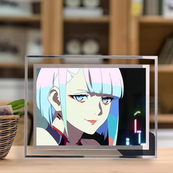 Two-Dimensional Anime Photo Frame Display Stand 7inch 8inch Cartoon Children's Picture Frame with Clear Signature Photo, Handmade