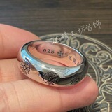 Материальная поддержка распознавания всего тела из стерлингового серебра 925 пробы CH Crowe X счеты из бисера кольцо с крестом и цветком ретро кольцо