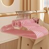 Non-Slip Seamless Clothes Hanger Bow Clothes Hanger Creative Clothes Hanging Dry and Wet Plastic Student Dormitory Home Clothes Hanging