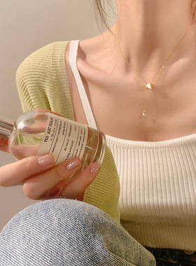 钛钢不掉色小蛮腰轻奢项链女2025年网红小众高级设计感颈链锁骨链