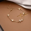 2067# gold butterfly bracelet