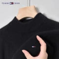 Black [half turtleneck]