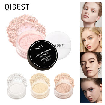 Qibest Loose Powder Long-Lasting Makeup Lifting Complexion Non-Removing Makeup Concealer Powder Delicate Mixed Oil Skin Setting Powder Makeup