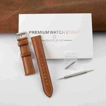 Heqi genuine leather strap packaging carton packaging wooden box packaging OPP bag strap installation accessories gift packaging