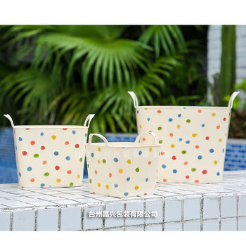 Cartoon Children's Toy Storage Bucket Storage Basket Laundry Basket Household Baby Dirty Clothes Storage Basket Dirty Clothes Basket